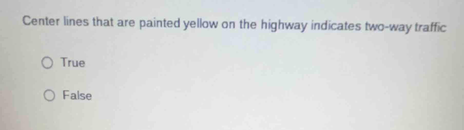 center lines that are painted yellow on the highway indicates two - way…