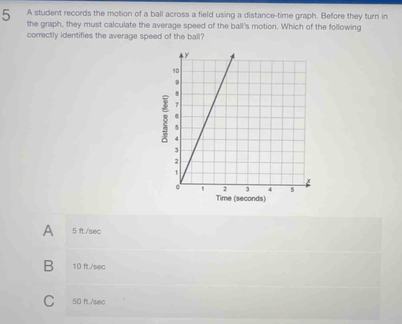 a student records the motion of a ball across a field using a distance …