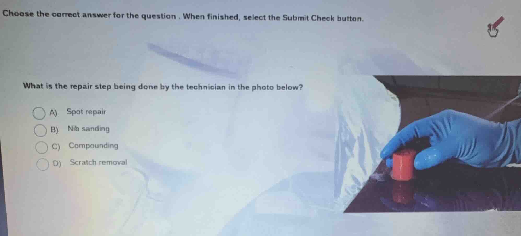 choose the correct answer for the question. when finished, select the s…