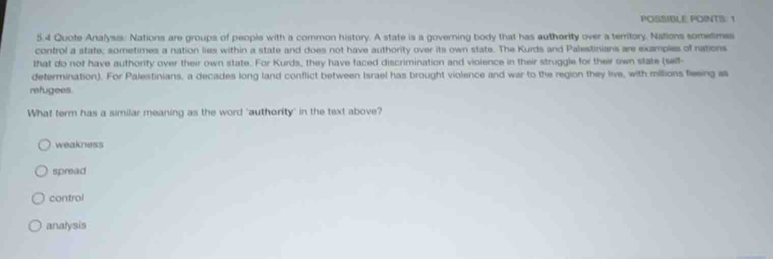 5.4 quote analysis: nations are groups of people with a common history.…