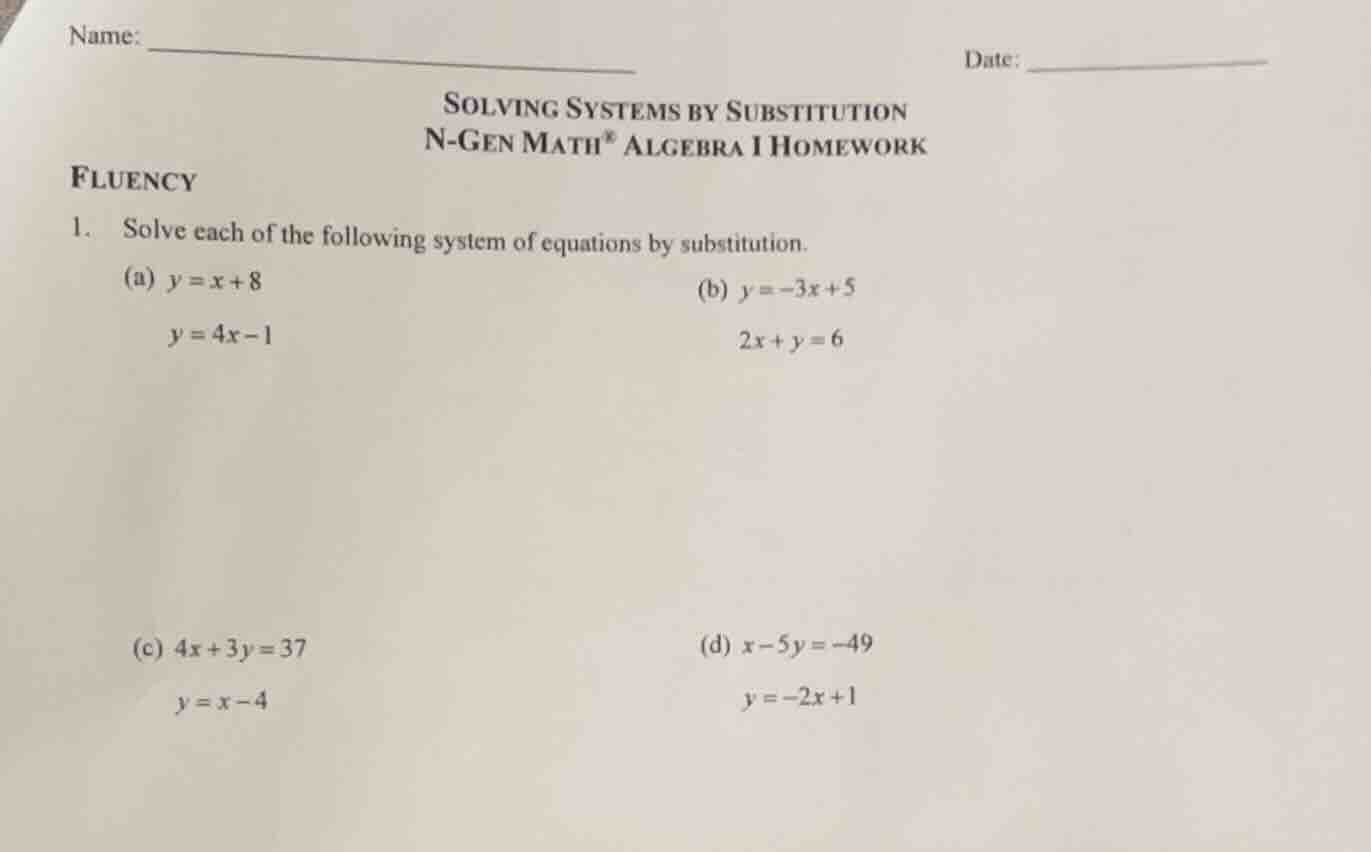 name: ______________________________ date: _______________ solving syst…