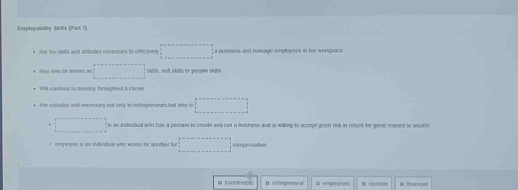 employability skills (part 1) - are the skills and attitudes necessary …