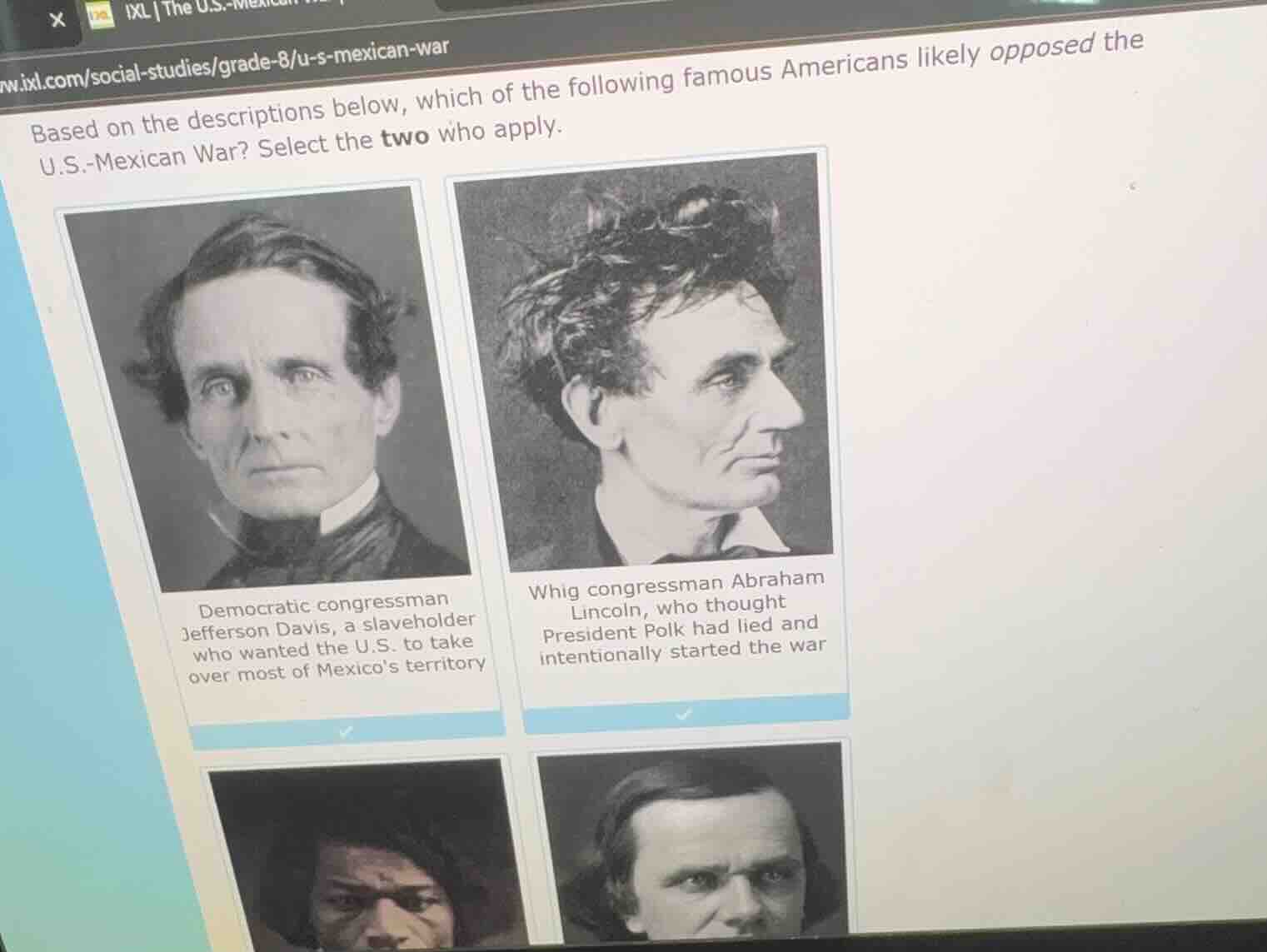based on the descriptions below, which of the following famous american…