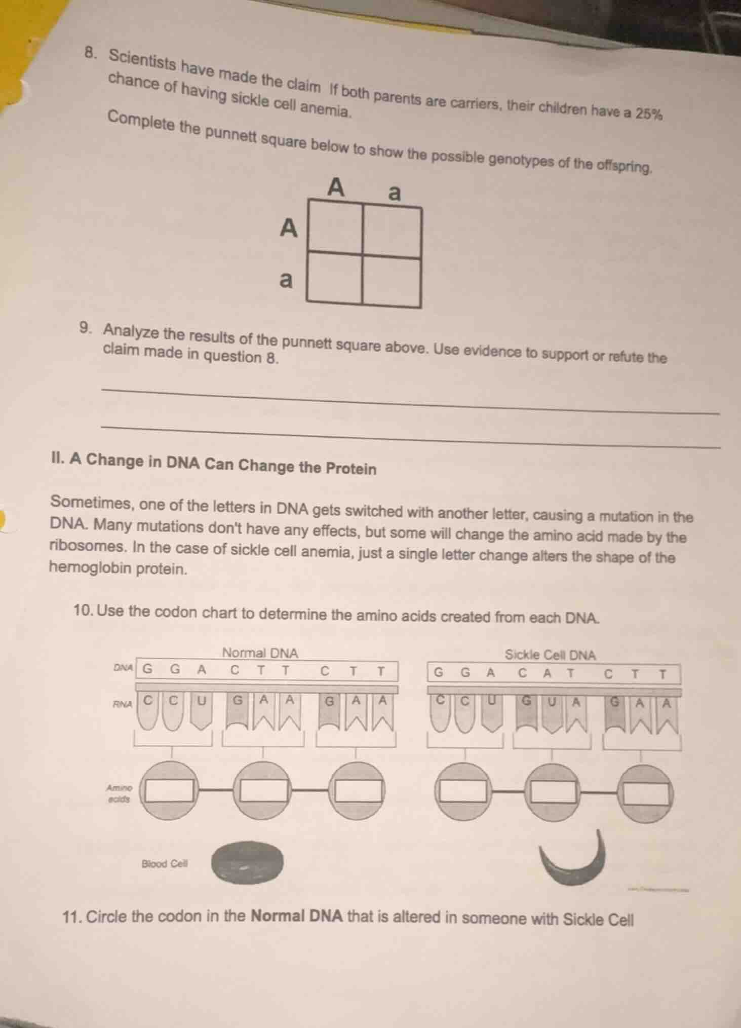 8. scientists have made the claim if both parents are carriers, their c…
