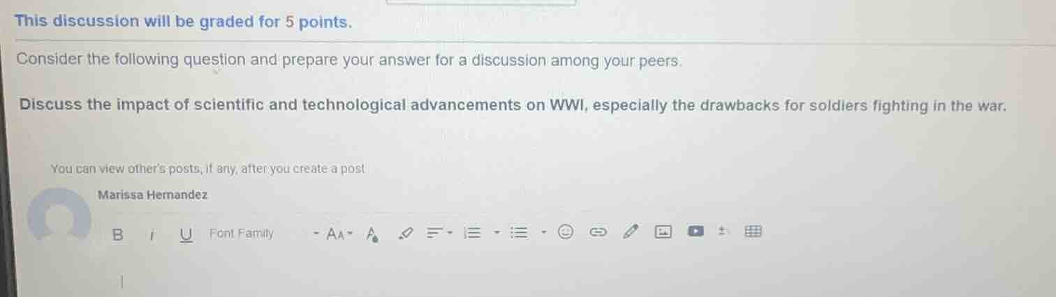 this discussion will be graded for 5 points. consider the following que…