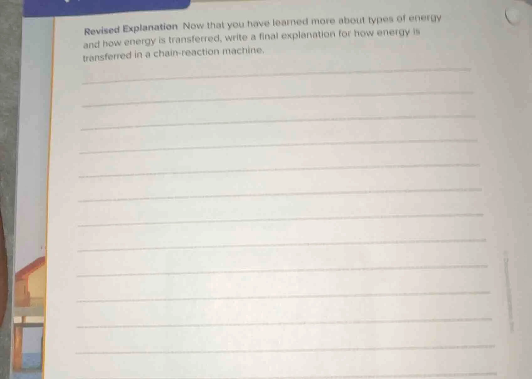 revised explanation now that you have learned more about types of energ…