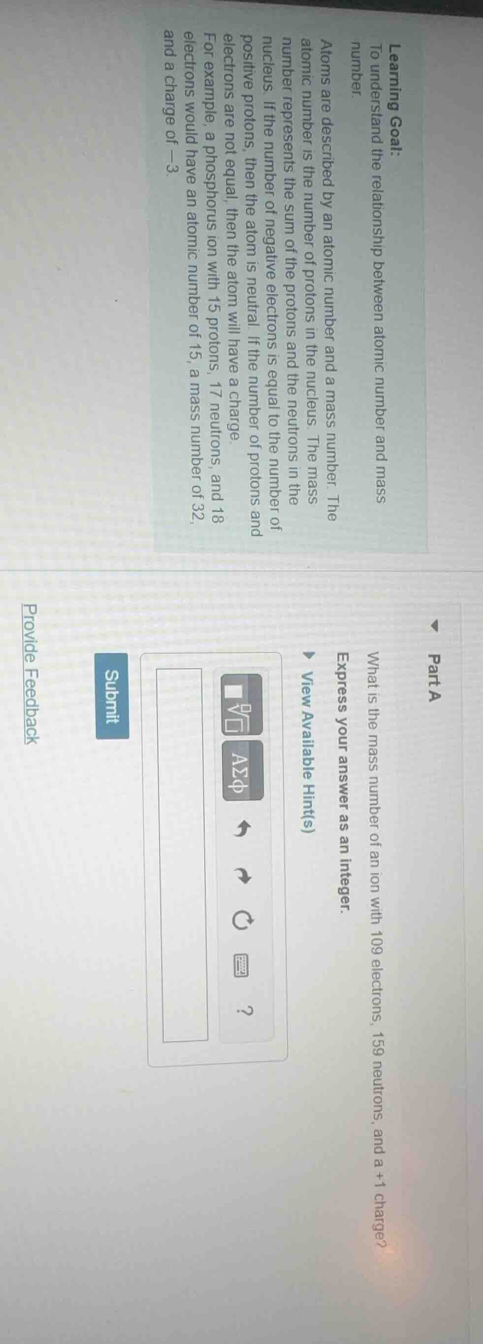 learning goal: to understand the relationship between atomic number and…