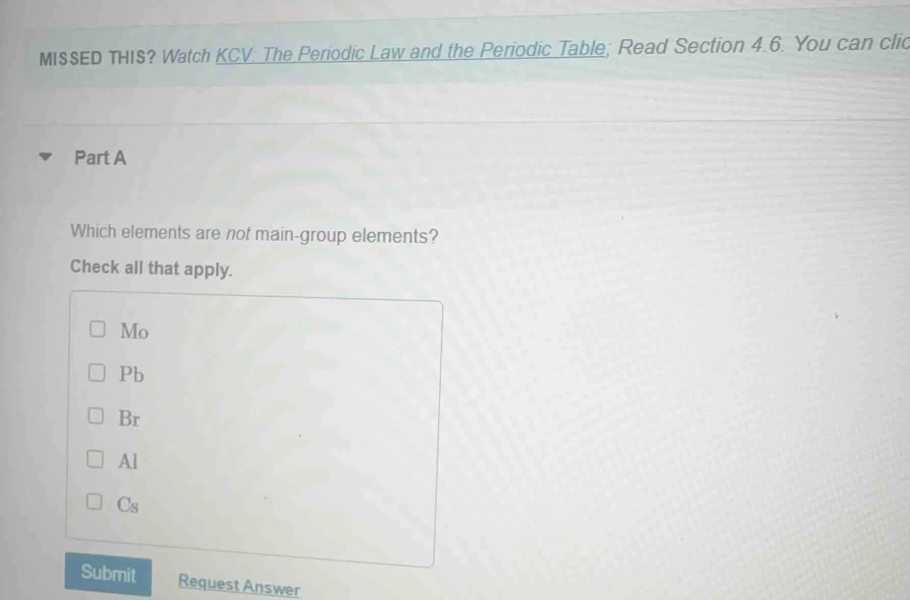 missed this? watch kcv: the periodic law and the periodic table; read s…