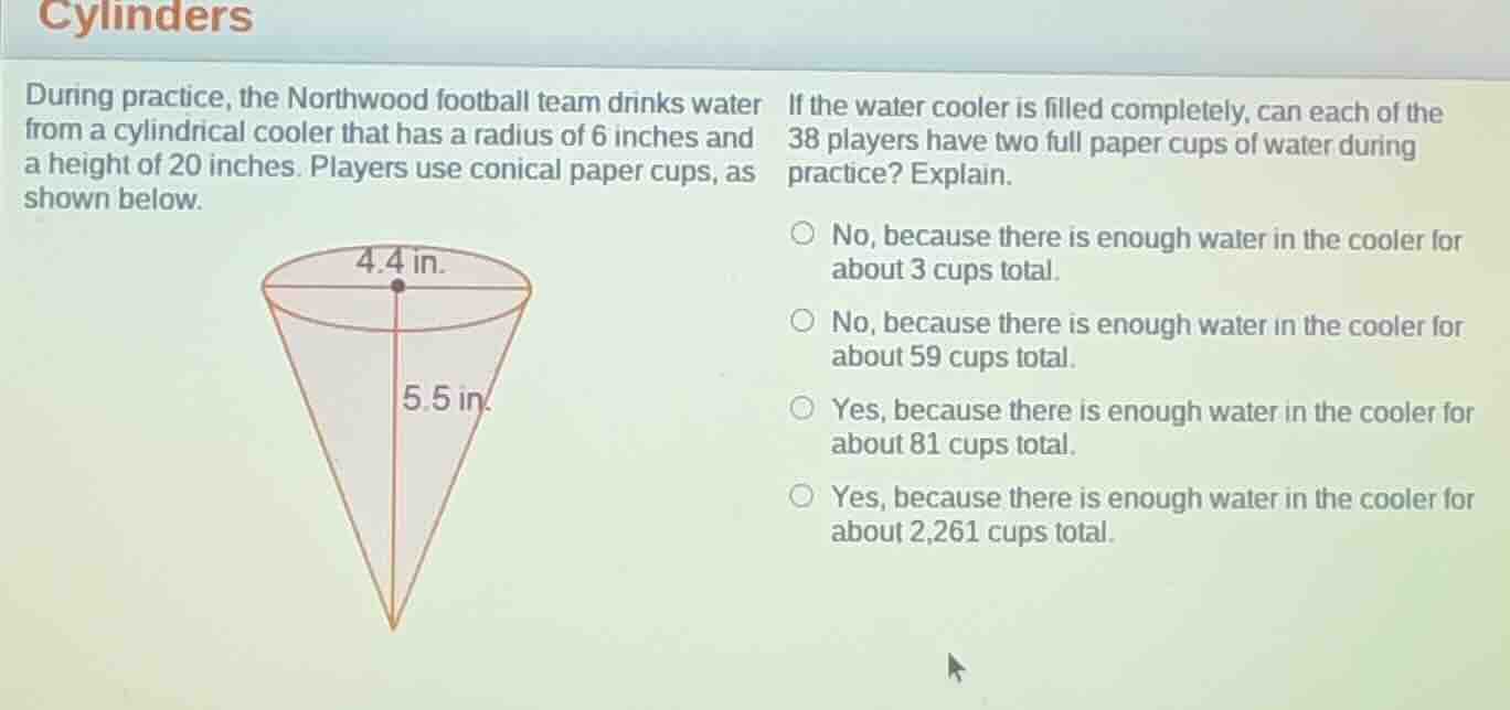 cylinders during practice, the northwood football team drinks water fro…