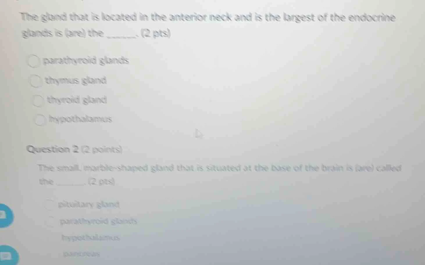 the gland that is located in the anterior neck and is the largest of th…