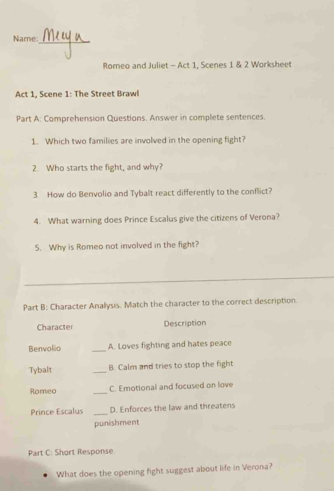 name: muyu romeo and juliet – act 1, scenes 1 & 2 worksheet act 1, scen…