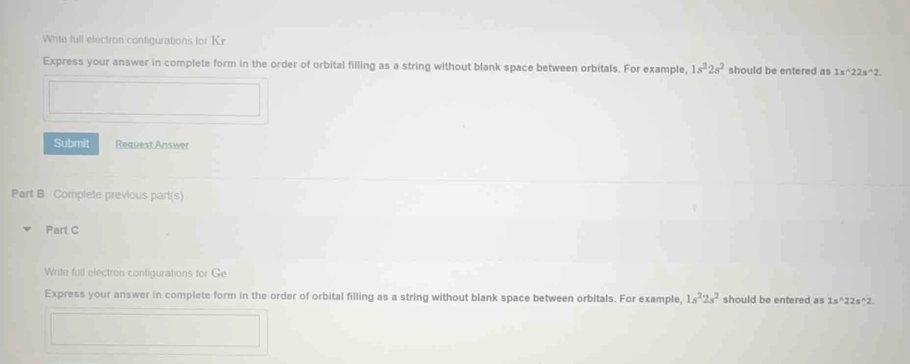 write full electron configurations for kr express your answer in comple…