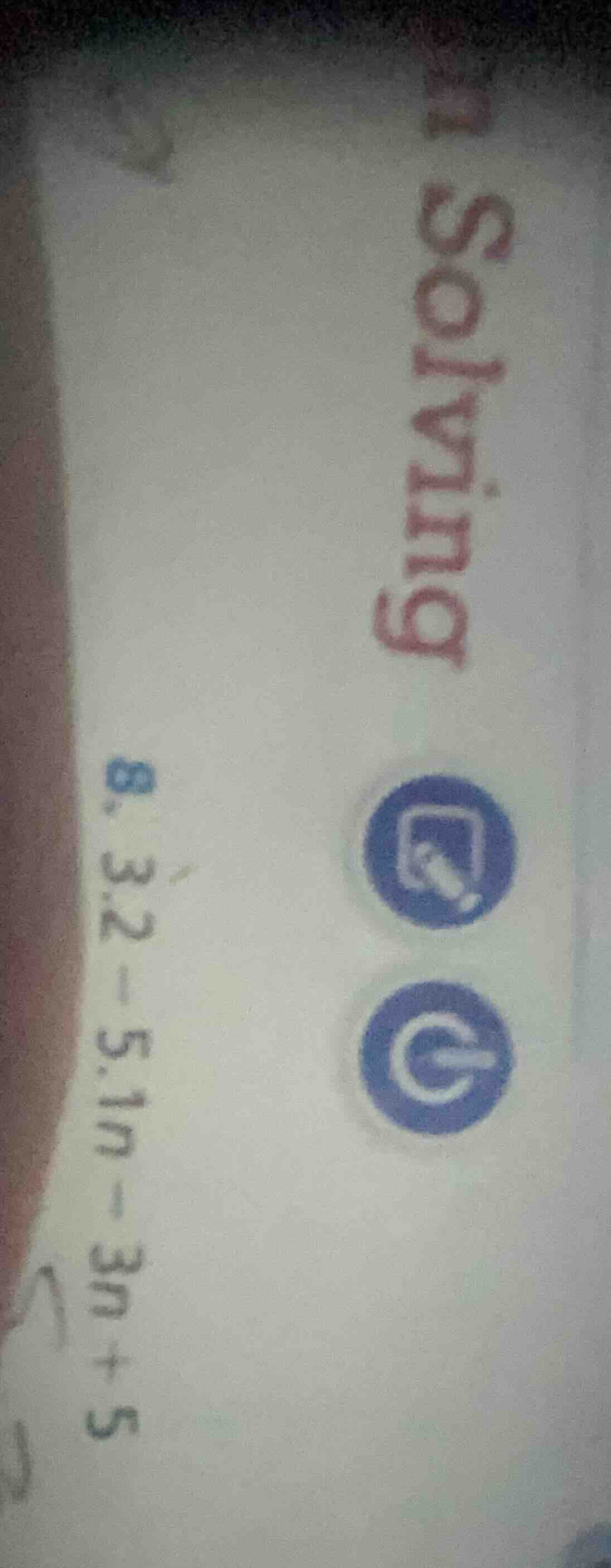 8. 3.2 - 5.1n - 3n + 5