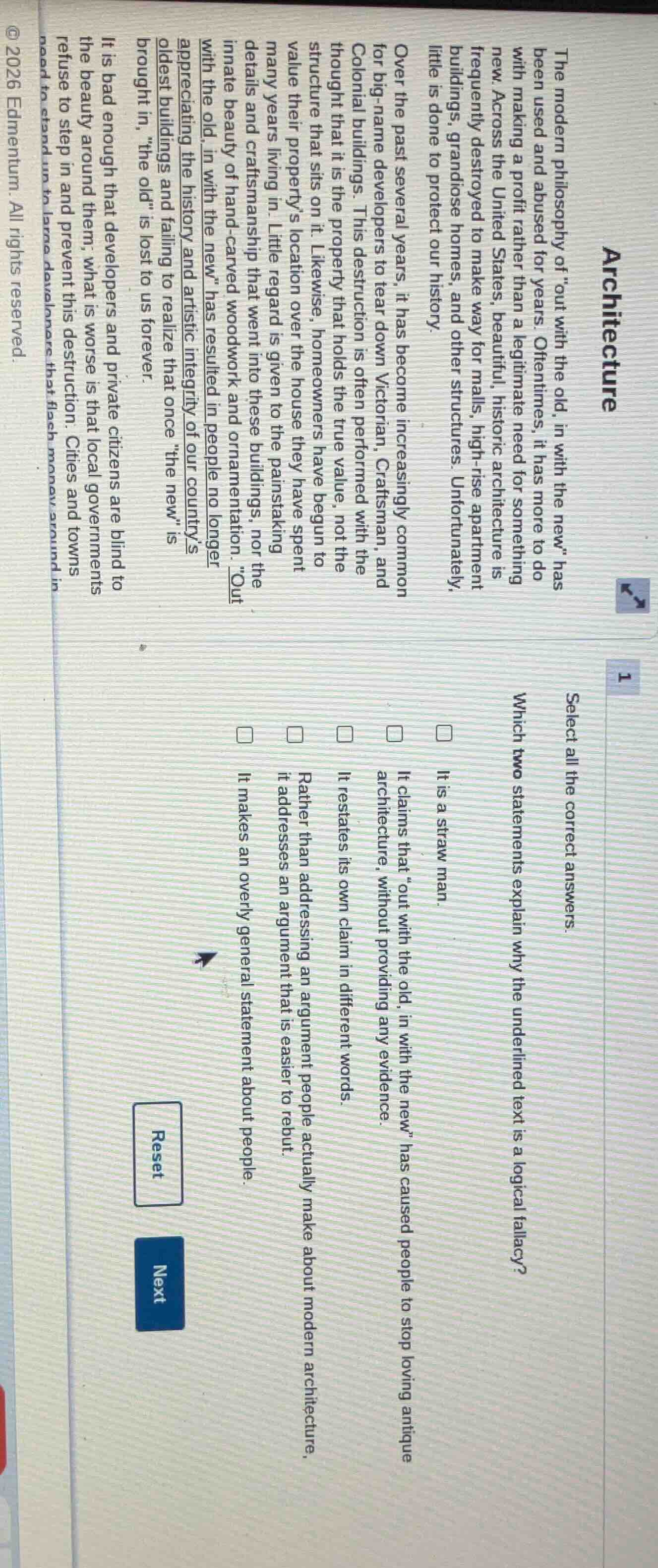 architecture the modern philosophy of \out with the old, in with the ne…