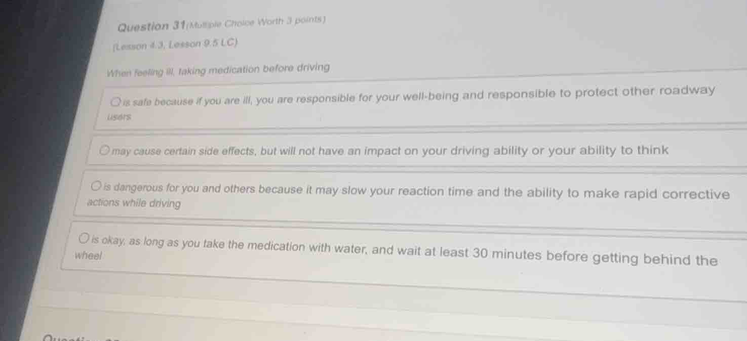 question 31 (multiple choice worth 3 points) (lesson 4.3, lesson 9.5 lc…