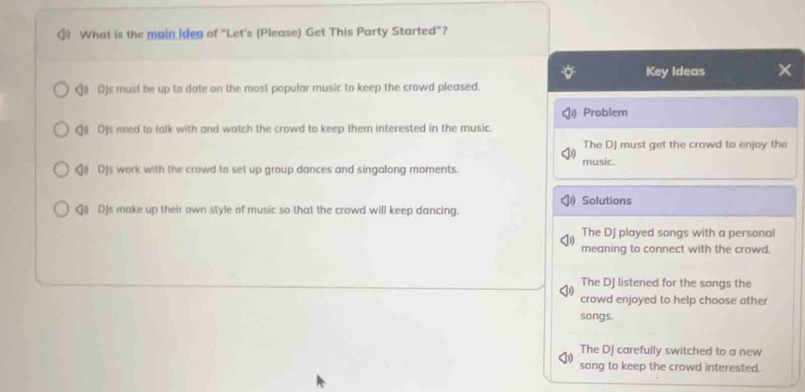 what is the main idea of \lets (please) get this party started\? - djs …