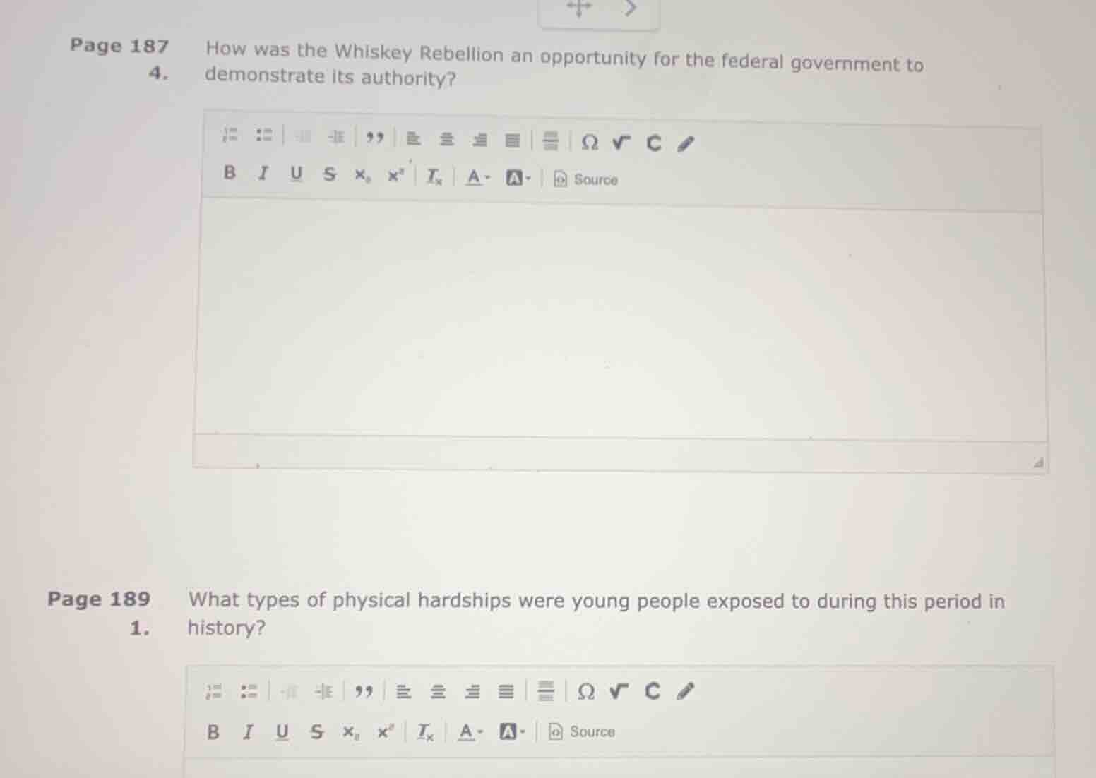 page 187 4. how was the whiskey rebellion an opportunity for the federa…