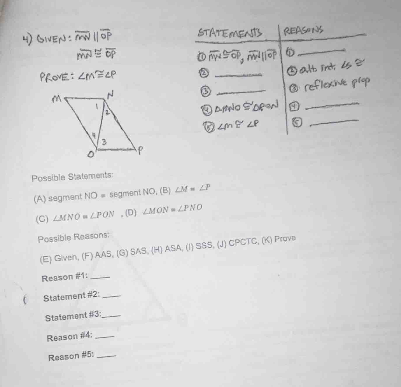 4) given: $overleftrightarrow{mn} parallel overleftrightarrow{op}$ $ove…
