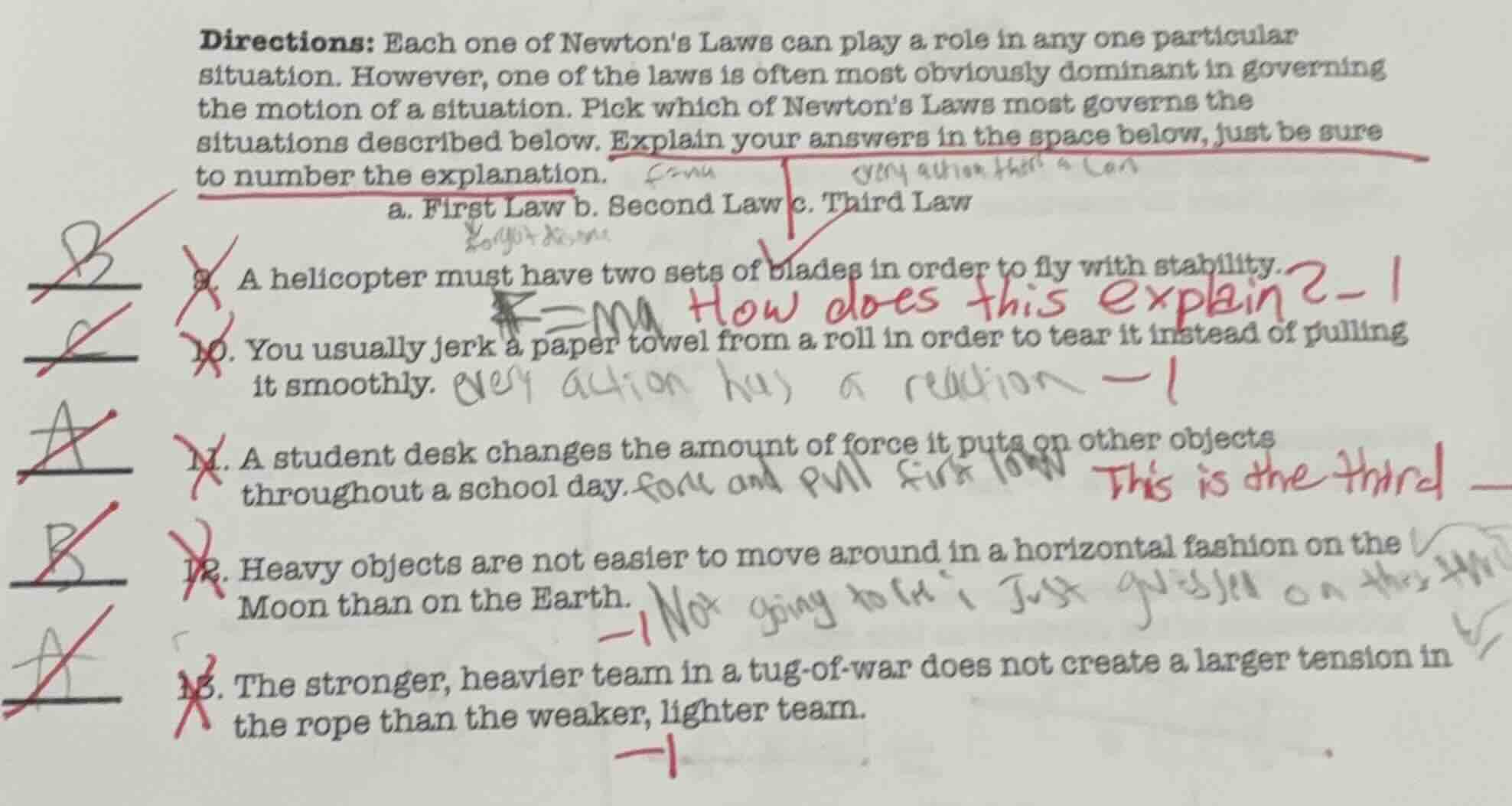 directions: each one of newtons laws can play a role in any one particu…