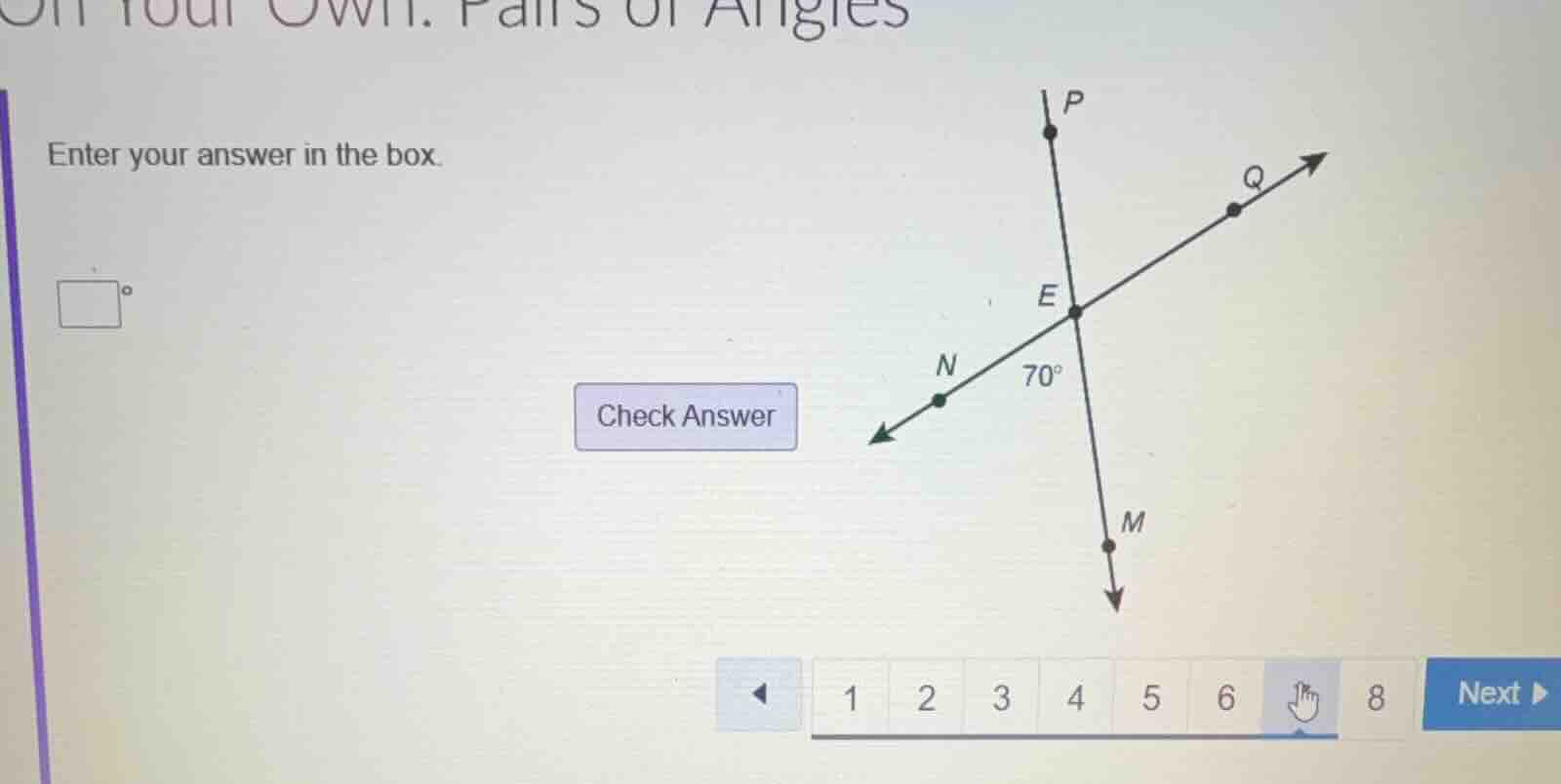 enter your answer in the box. check answer