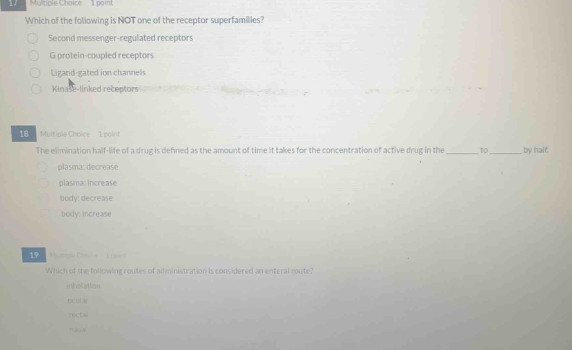 17 multiple choice 1 point which of the following is not one of the rec…