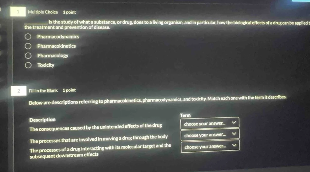 1 multiple choice 1 point ______ is the study of what a substance, or d…