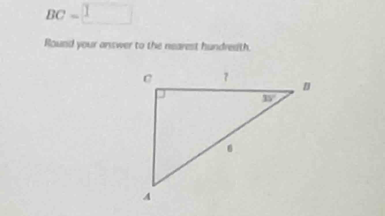 bc = round your answer to the nearest hundredth.