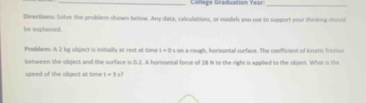 college graduation year: directions: solve the problem shown below. any…