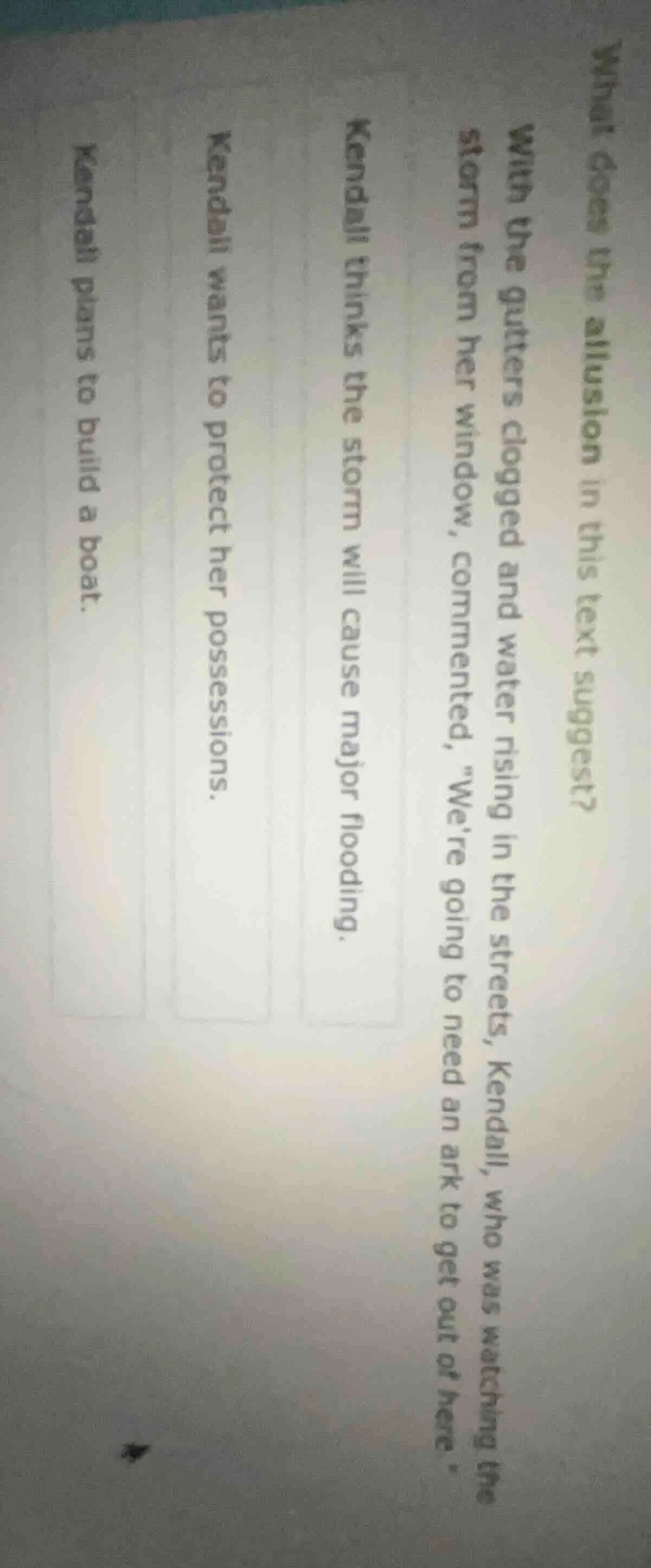 what does the allusion in this text suggest? with the gutters clogged a…
