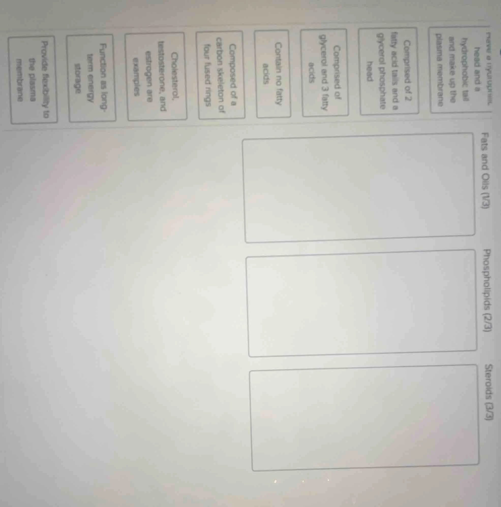 have a (hydrophilic head and a hydrophobic tail and make up the plasma …