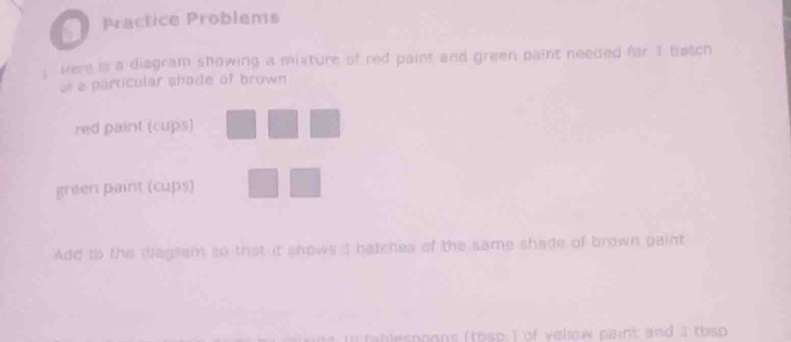 practice problems 1 here is a diagram showing a mixture of red paint an…