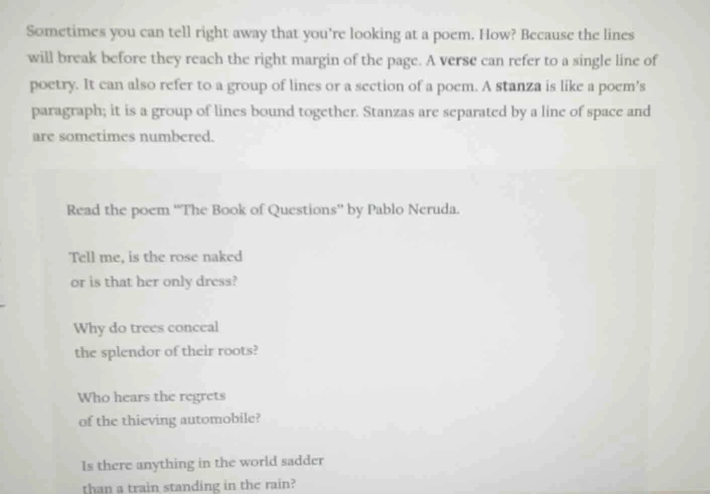 sometimes you can tell right away that you’re looking at a poem. how? b…