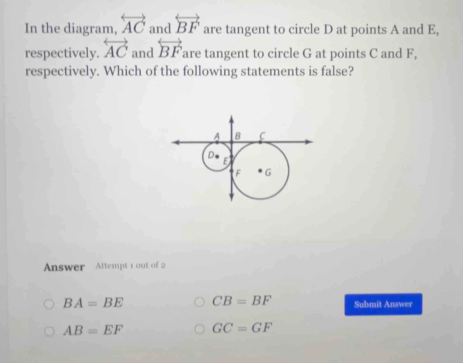 in the diagram, \\overleftrightarrow{ac} and \\overleftrightarrow{bf} a…