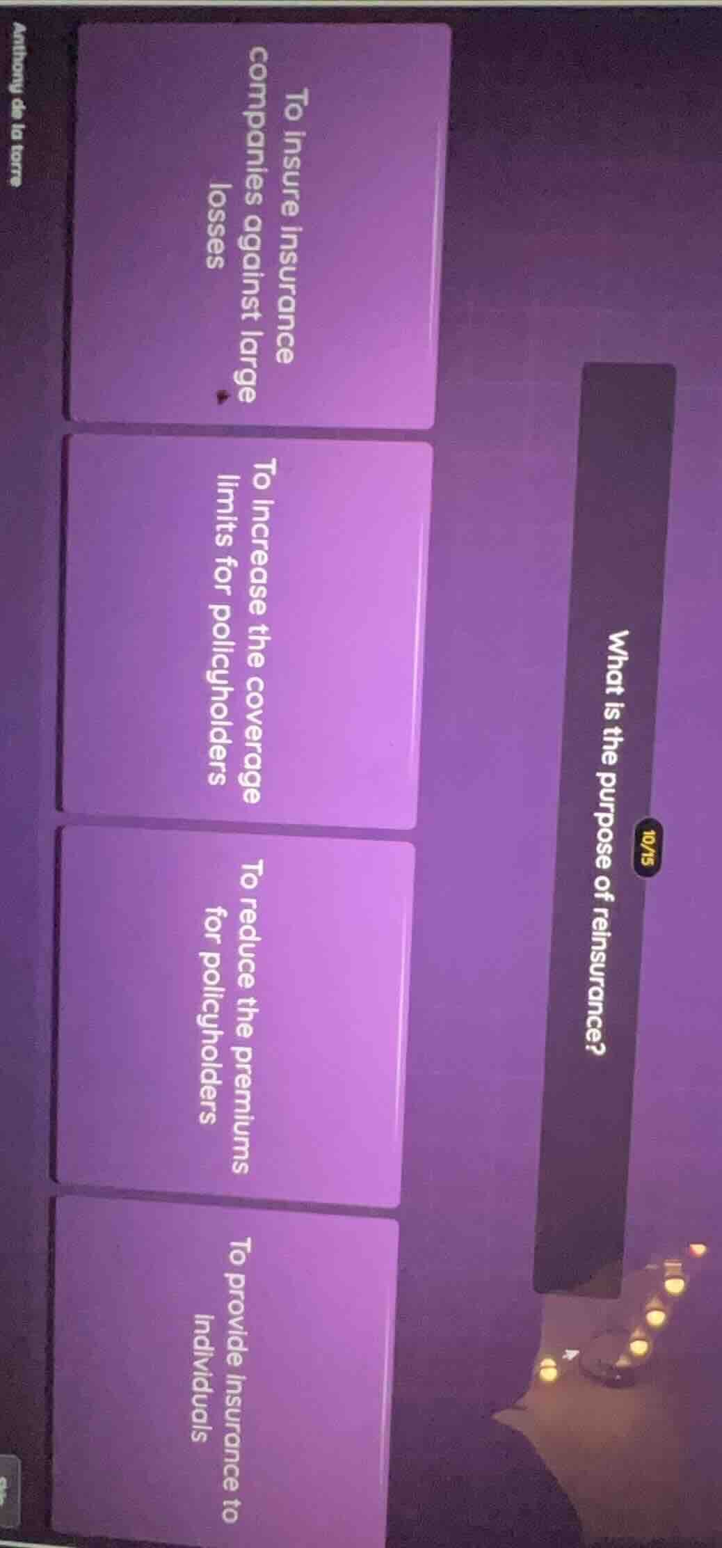 what is the purpose of reinsurance? to insure insurance companies again…