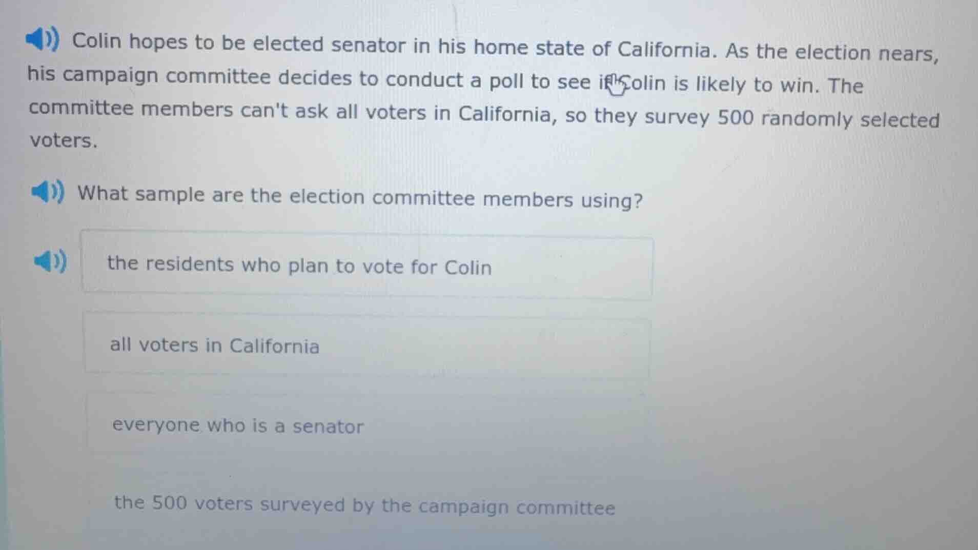 colin hopes to be elected senator in his home state of california. as t…
