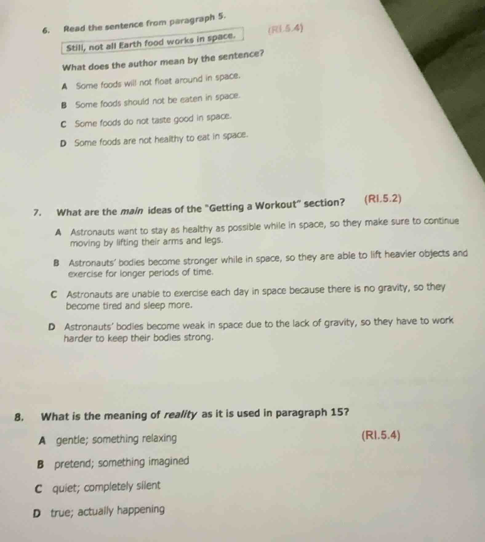 6. read the sentence from paragraph 5. still, not all earth food works …