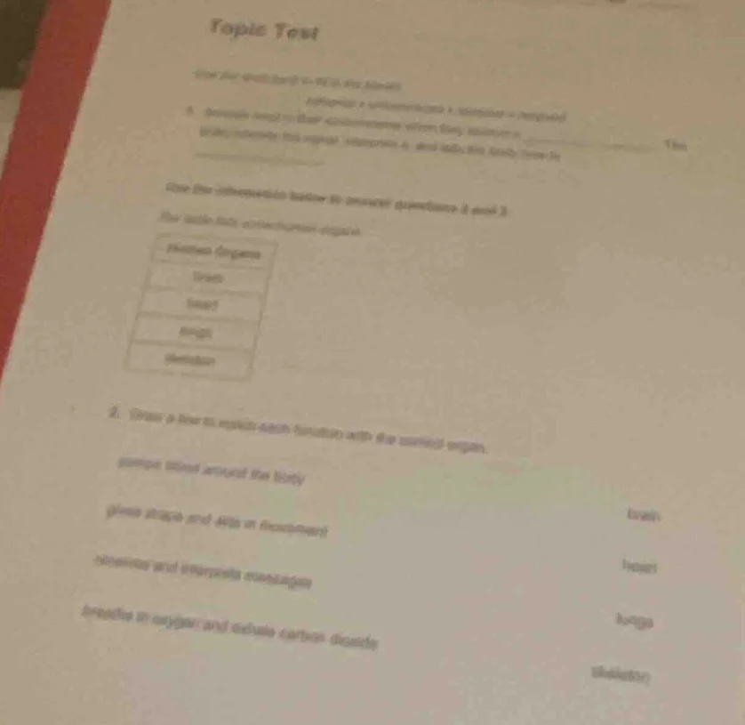 topic test use the information below to answer questions 2 and 3 human …