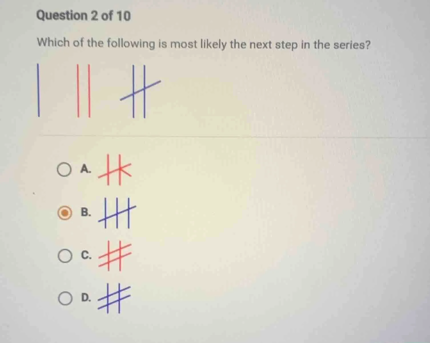 question 2 of 10 which of the following is most likely the next step in…