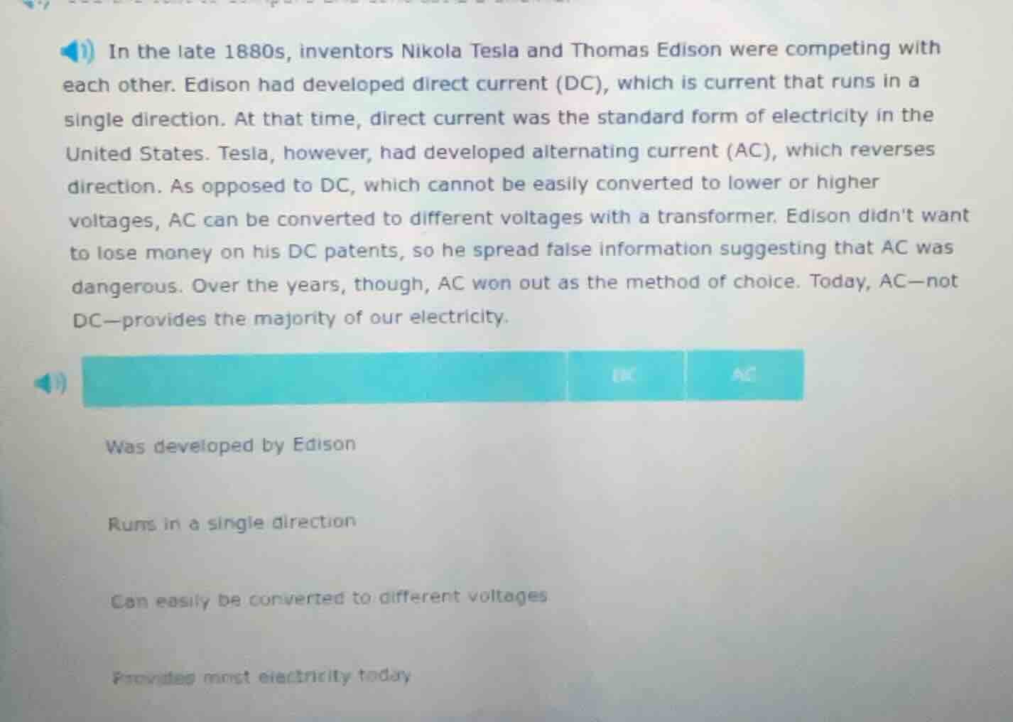 in the late 1880s, inventors nikola tesla and thomas edison were compet…