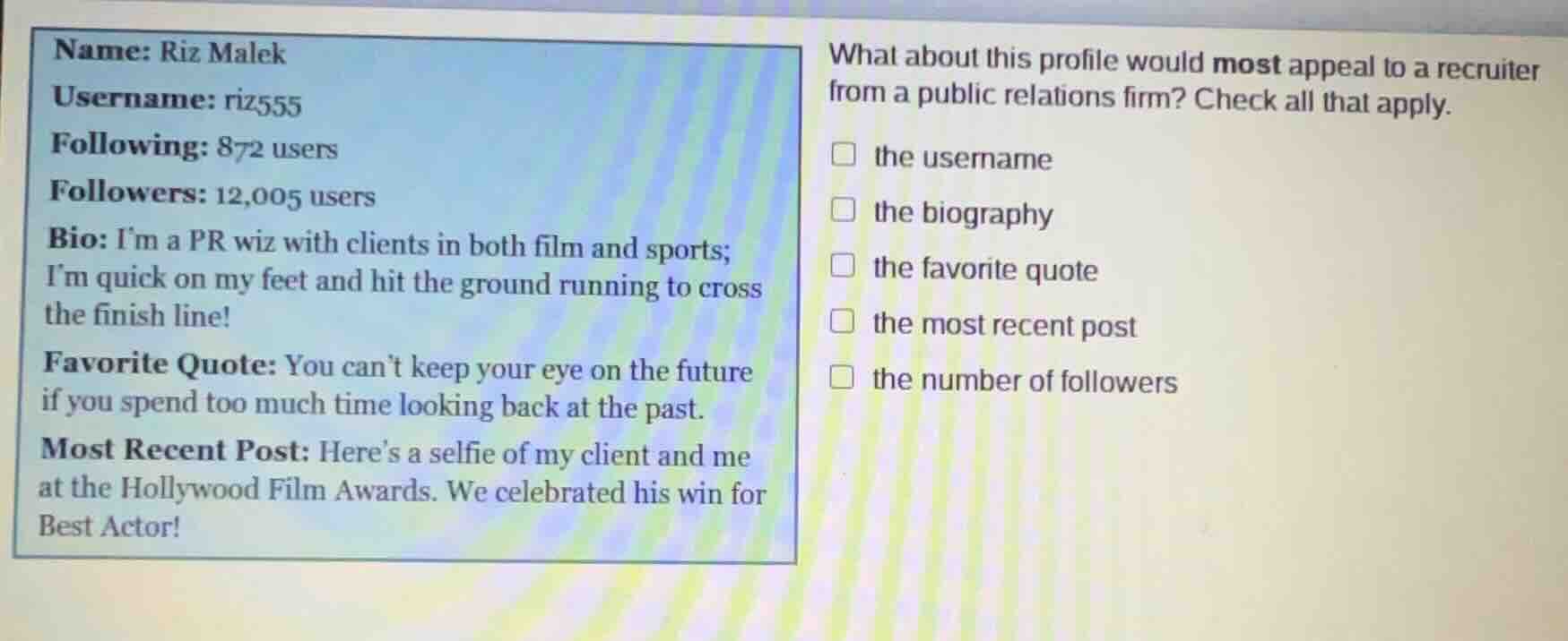 name: riz malek username: riz555 following: 872 users followers: 12,005…
