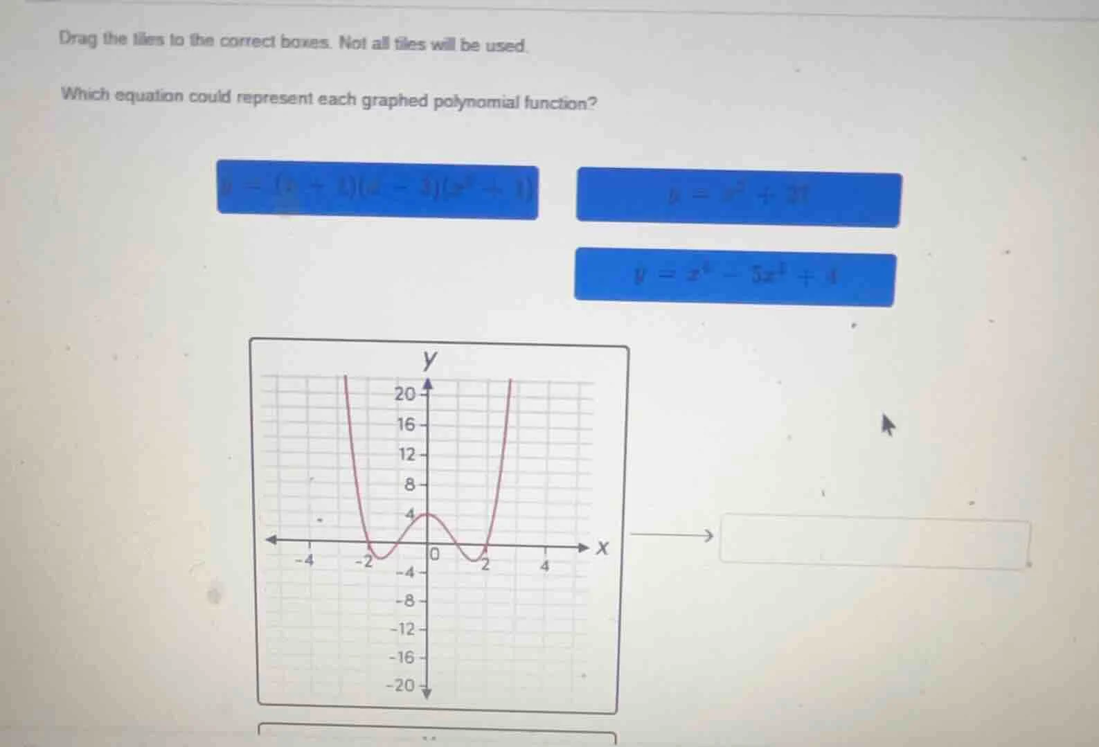 drag the tiles to the correct boxes. not all tiles will be used. which …