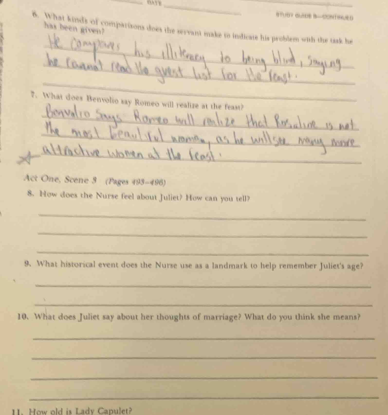 6. what kinds of comparisons does the servant make to indicate his prob…