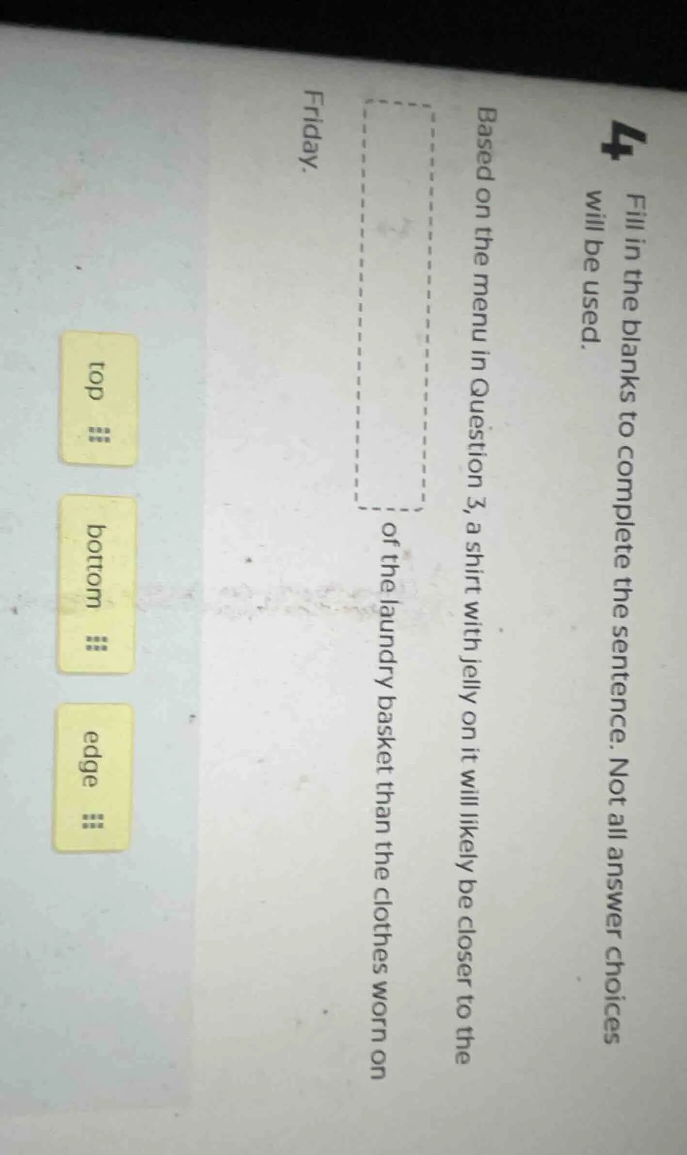 4 fill in the blanks to complete the sentence. not all answer choices w…