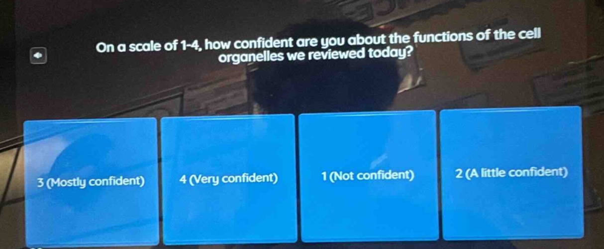 on a scale of 1-4, how confident are you about the functions of the cel…