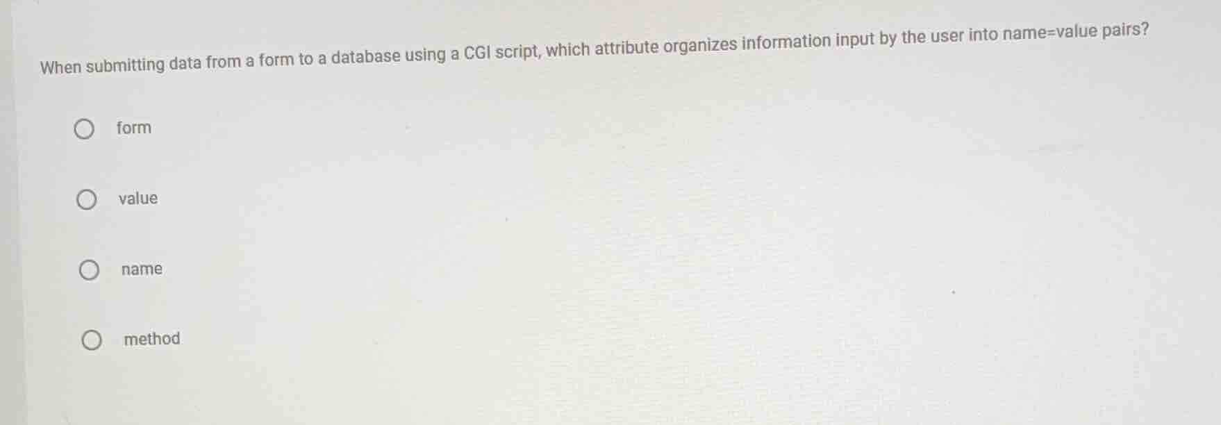 when submitting data from a form to a database using a cgi script, whic…