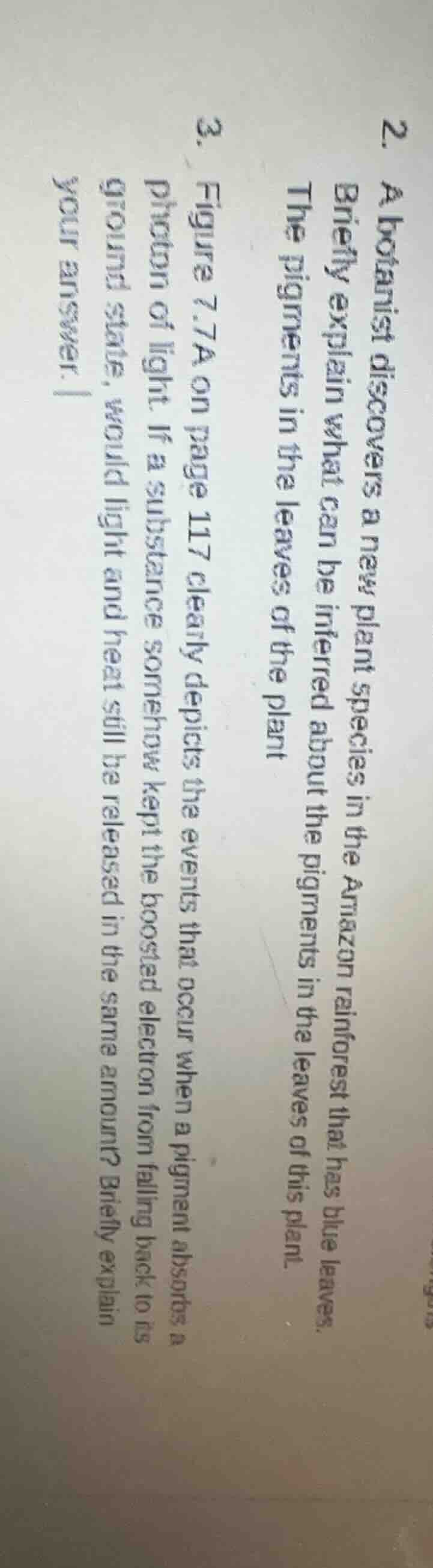 2. a botanist discovers a new plant species in the amazon rainforest th…