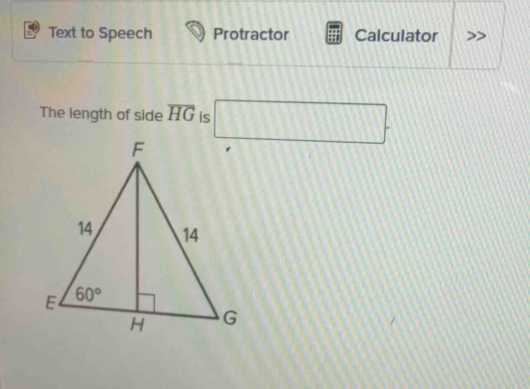 the length of side \\(\\overline{hg}\\) is \\(\\boxed{}\\).