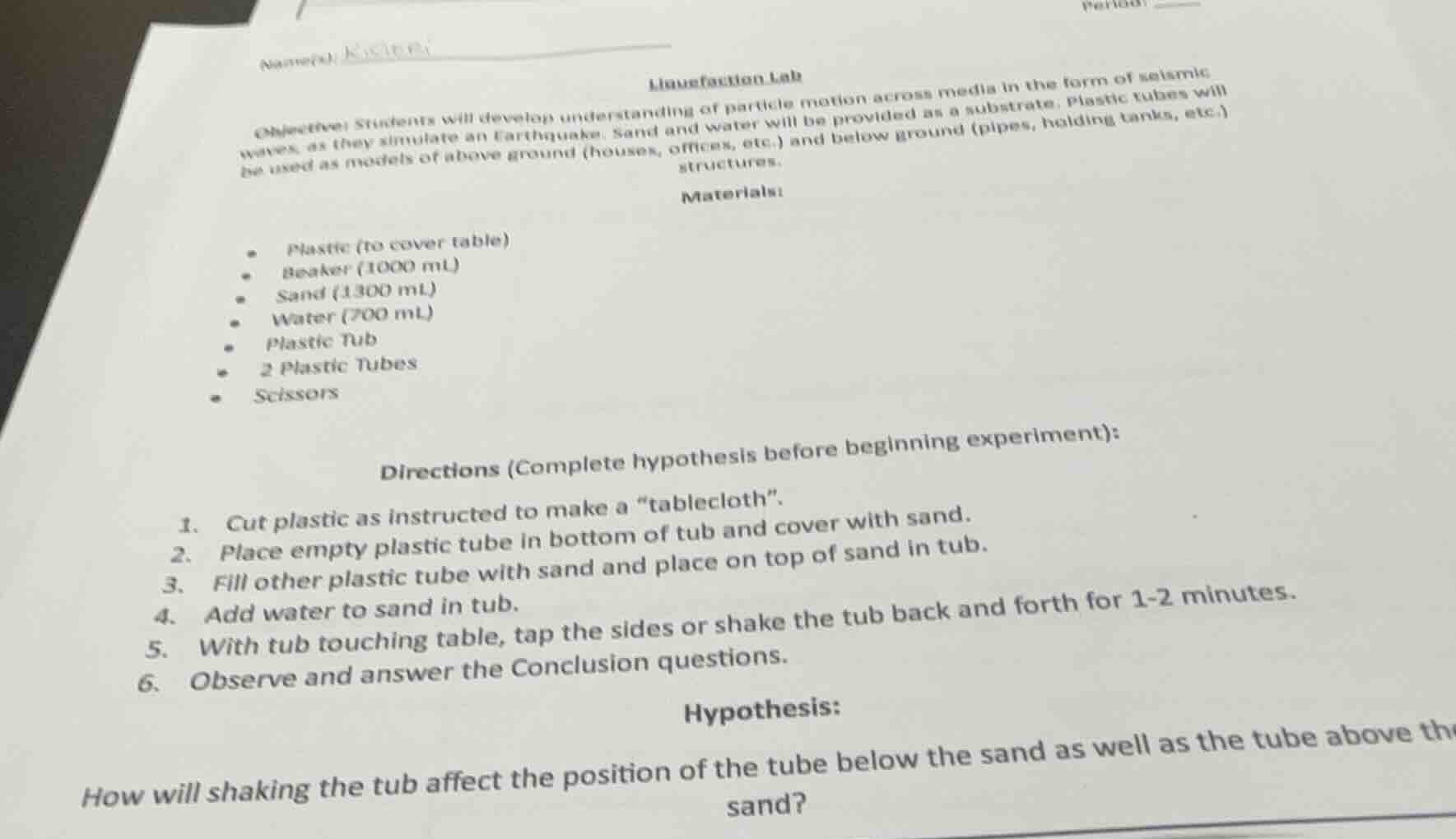 name: liquefaction lab objective: students will develop understanding o…