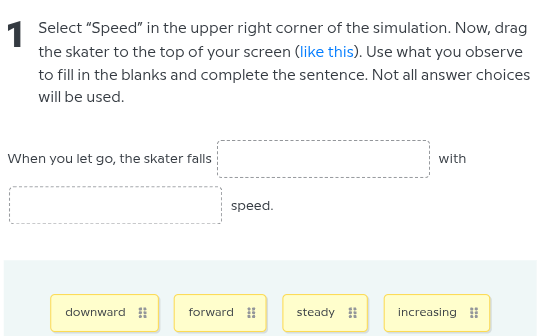 1 select \speed\ in the upper right corner of the simulation. now, drag…
