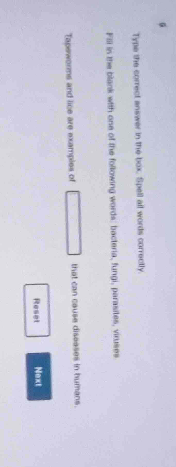 type the correct answer in the box. spell all words correctly. fill in …